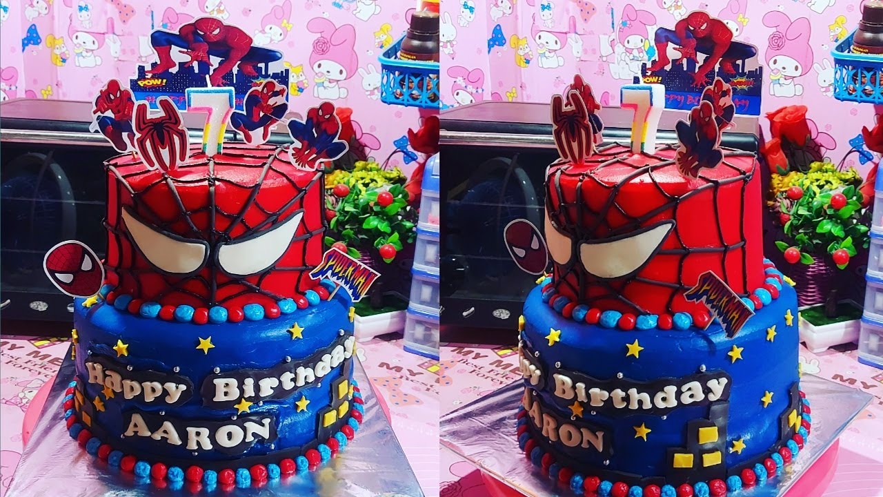 Detail Gambar Kue Tart Karakter Spiderman Nomer 54