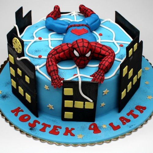 Detail Gambar Kue Tart Karakter Spiderman Nomer 9