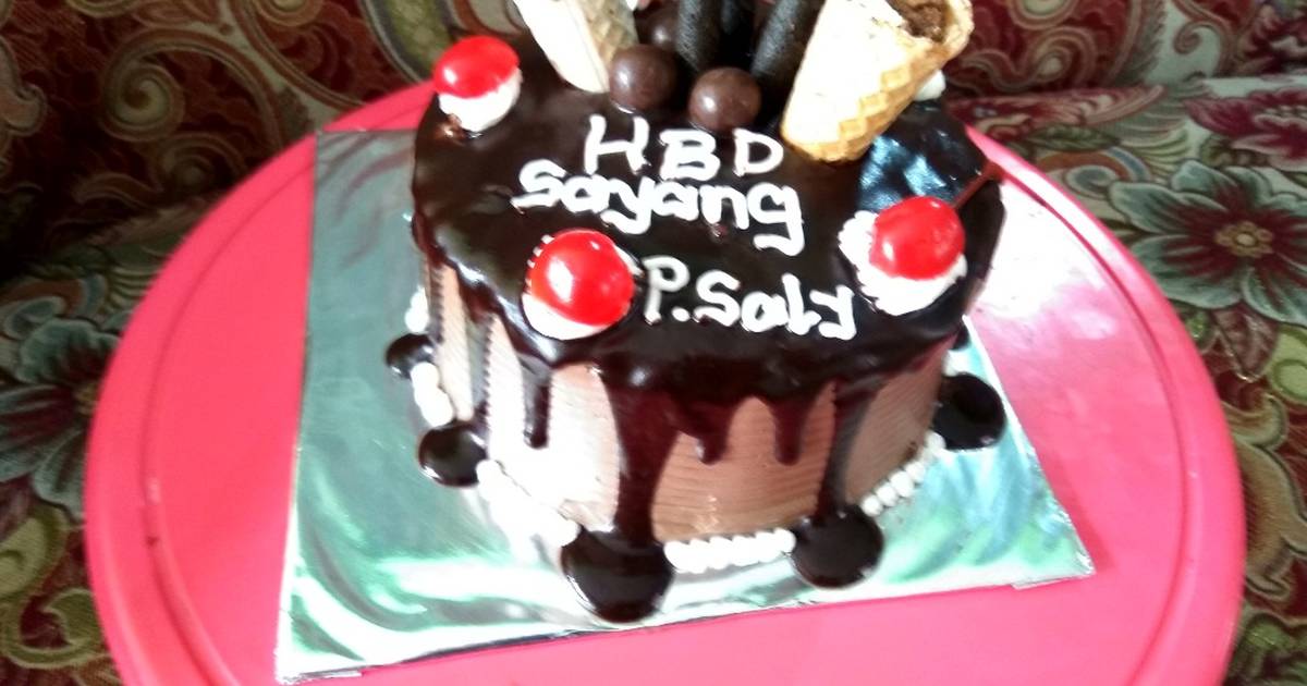 Detail Gambar Kue Tart Siram Coklat Nomer 15