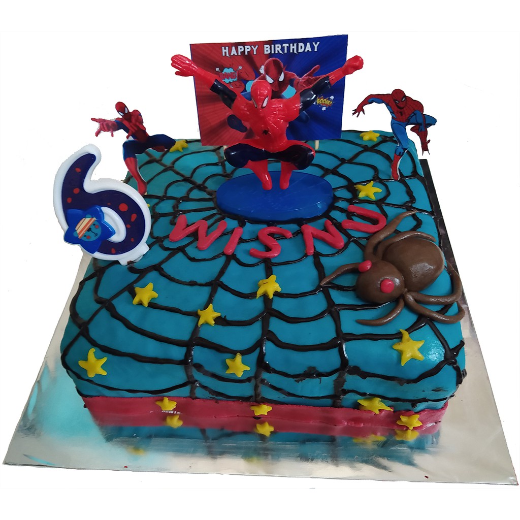 Detail Gambar Kue Tart Spiderman Nomer 35