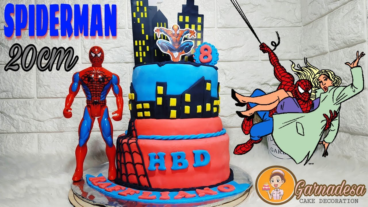 Detail Gambar Kue Tart Spiderman Nomer 37