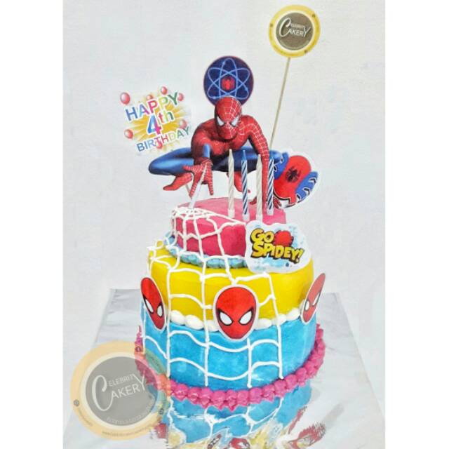 Detail Gambar Kue Tart Spiderman Nomer 39