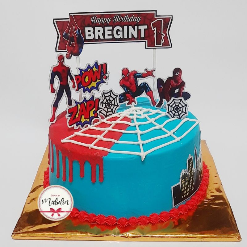 Detail Gambar Kue Tart Spiderman Nomer 44