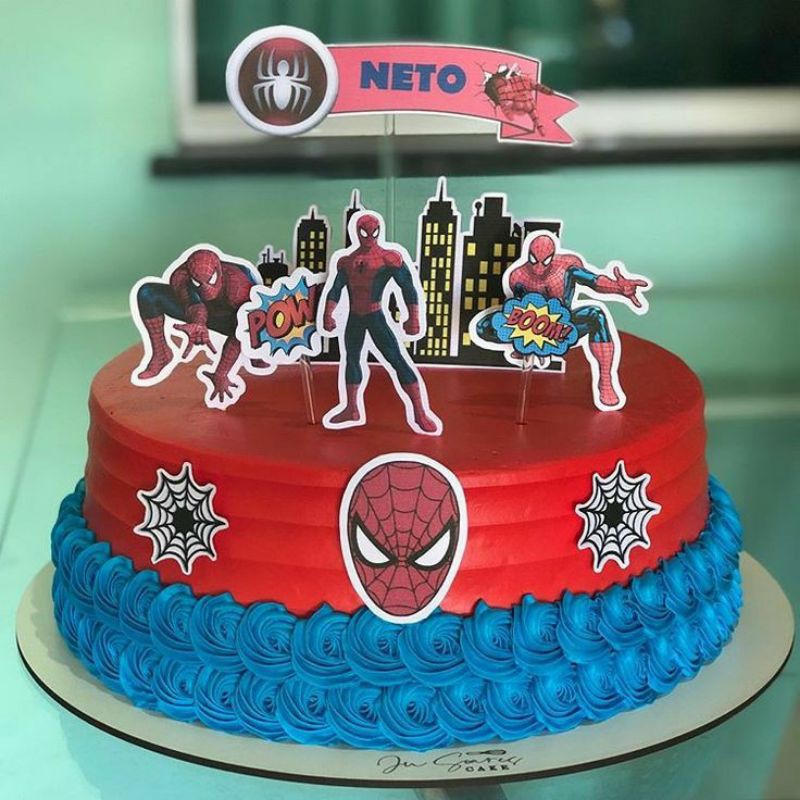 Detail Gambar Kue Tart Spiderman Nomer 52