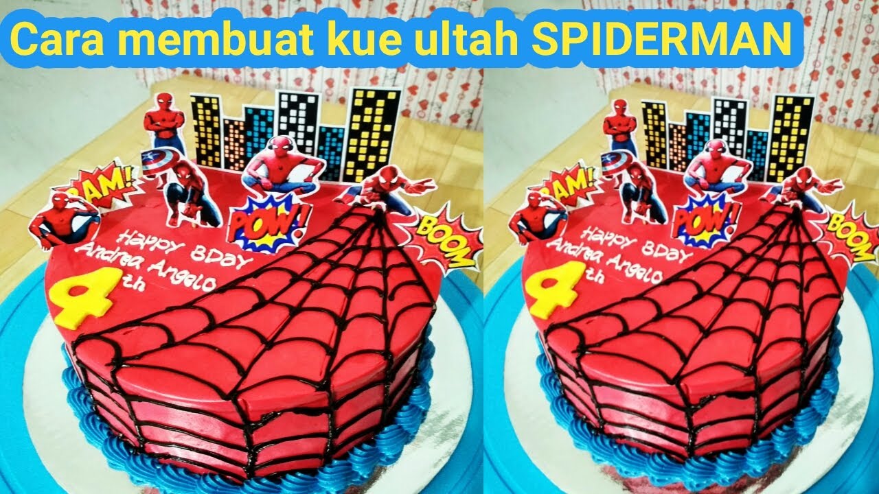 Detail Gambar Kue Tart Spiderman Nomer 54