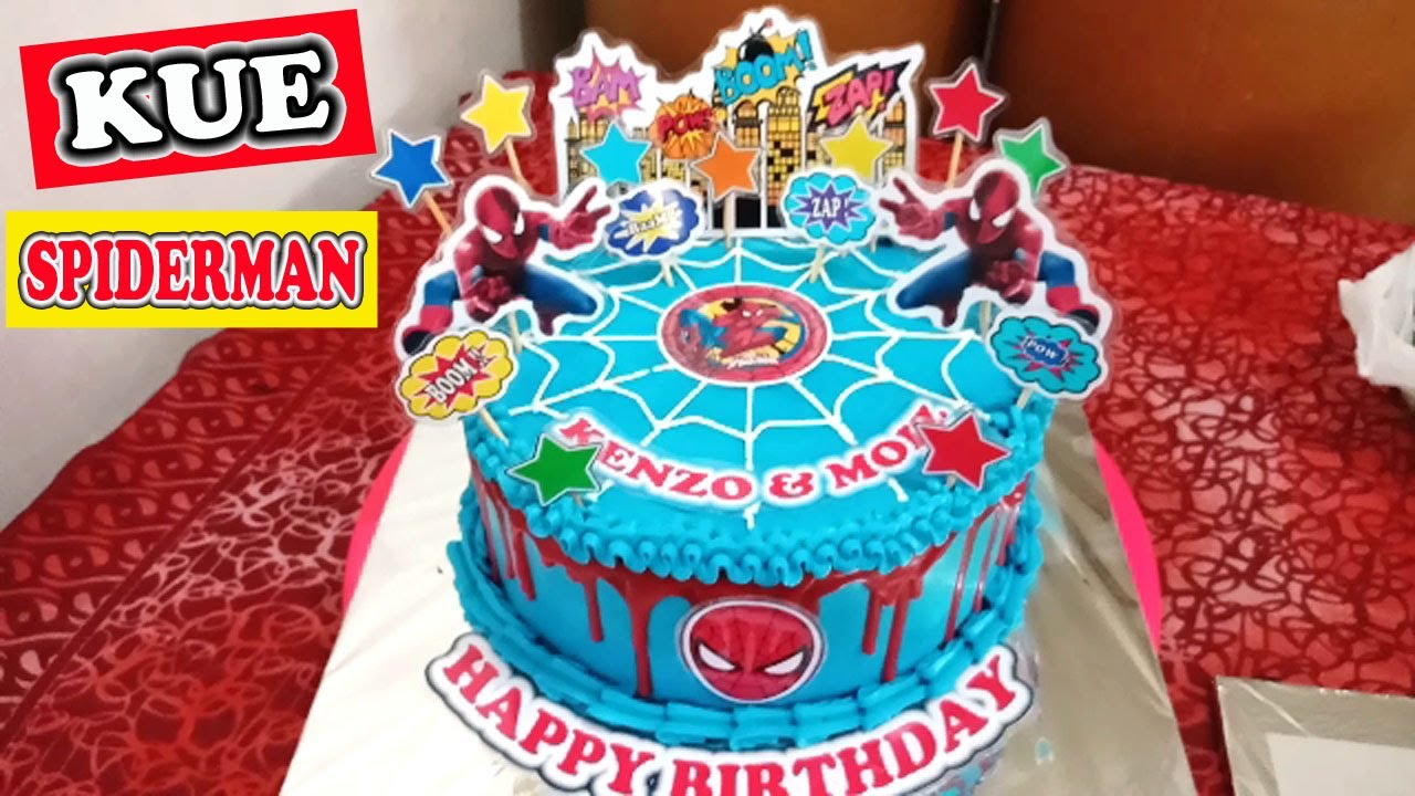 Detail Gambar Kue Tart Spiderman Nomer 55