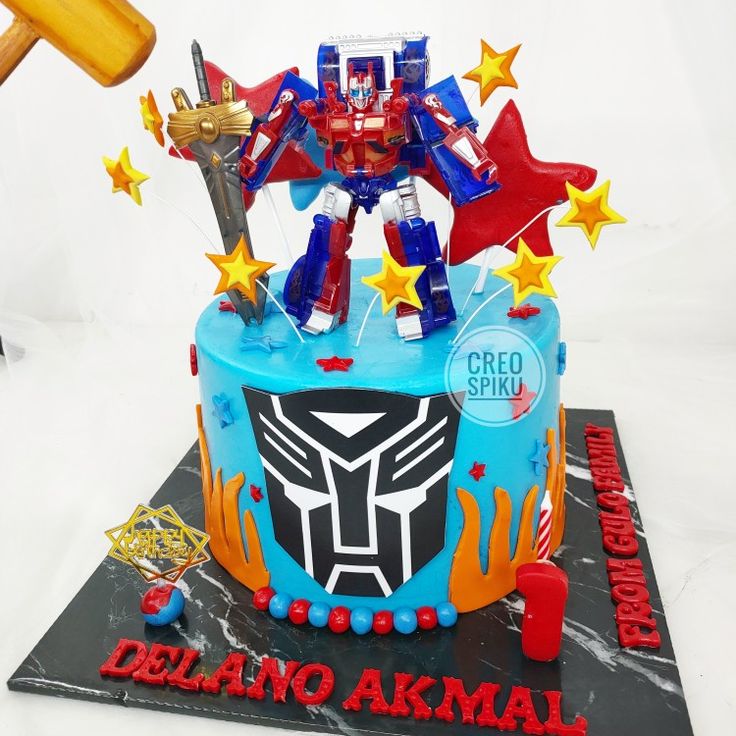 Detail Gambar Kue Tart Transformers Nomer 20