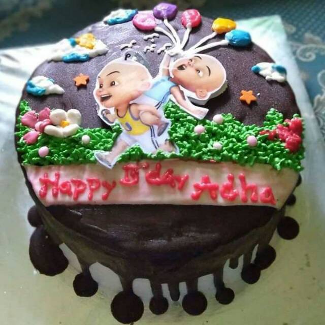 Detail Gambar Kue Tart Upin Ipin Nomer 43