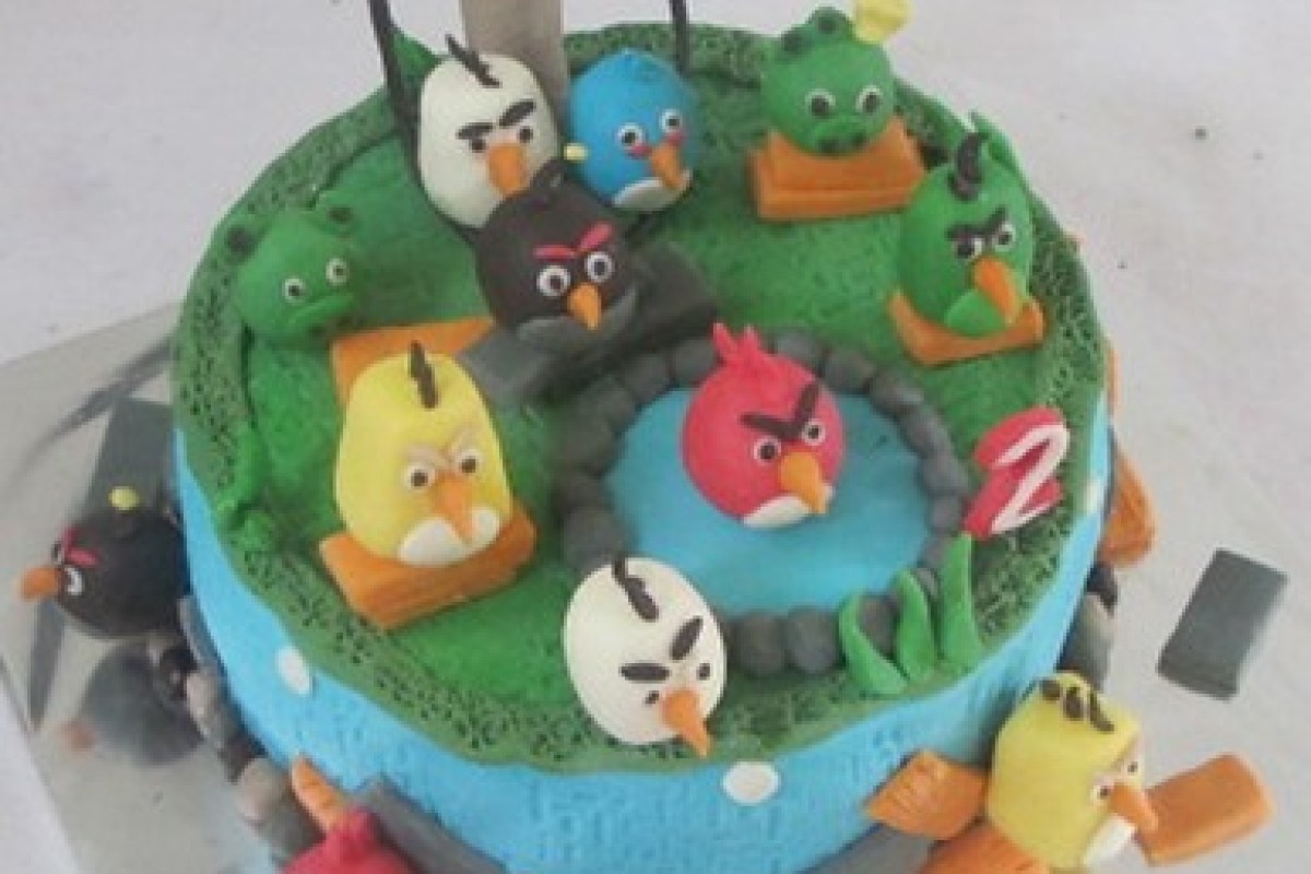 Detail Gambar Kue Ulang Tahun Angry Bird Nomer 49