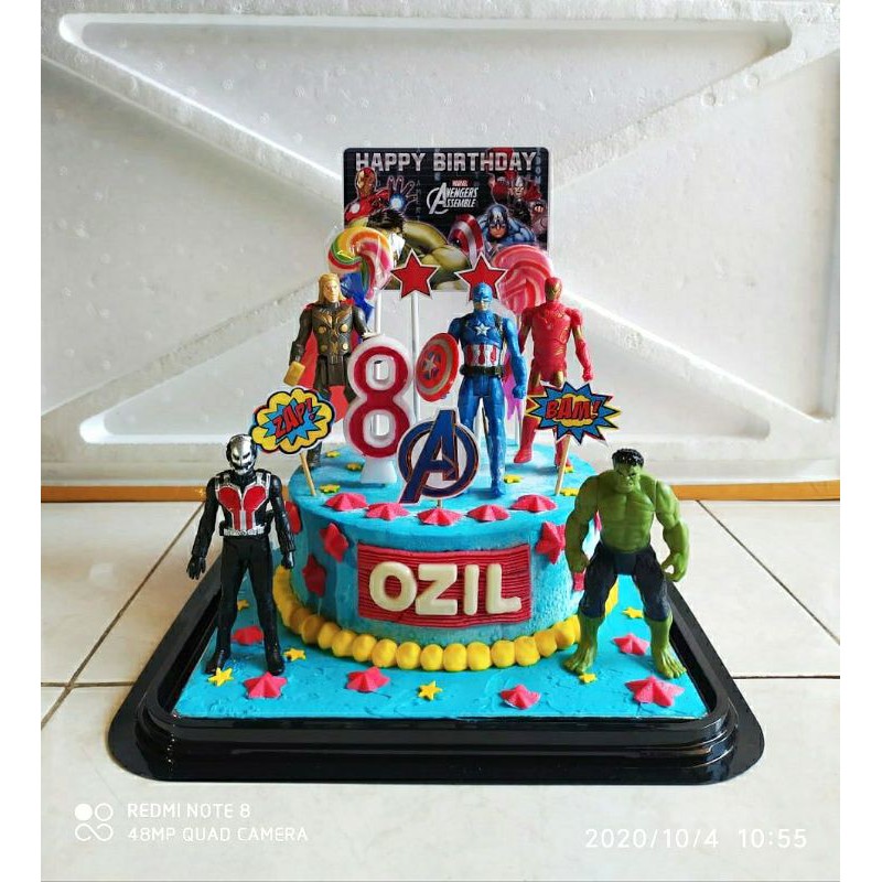 Detail Gambar Kue Ulang Tahun Avengers Nomer 34