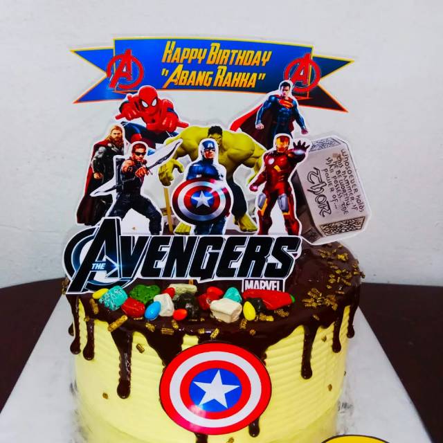 Detail Gambar Kue Ulang Tahun Avengers Nomer 7