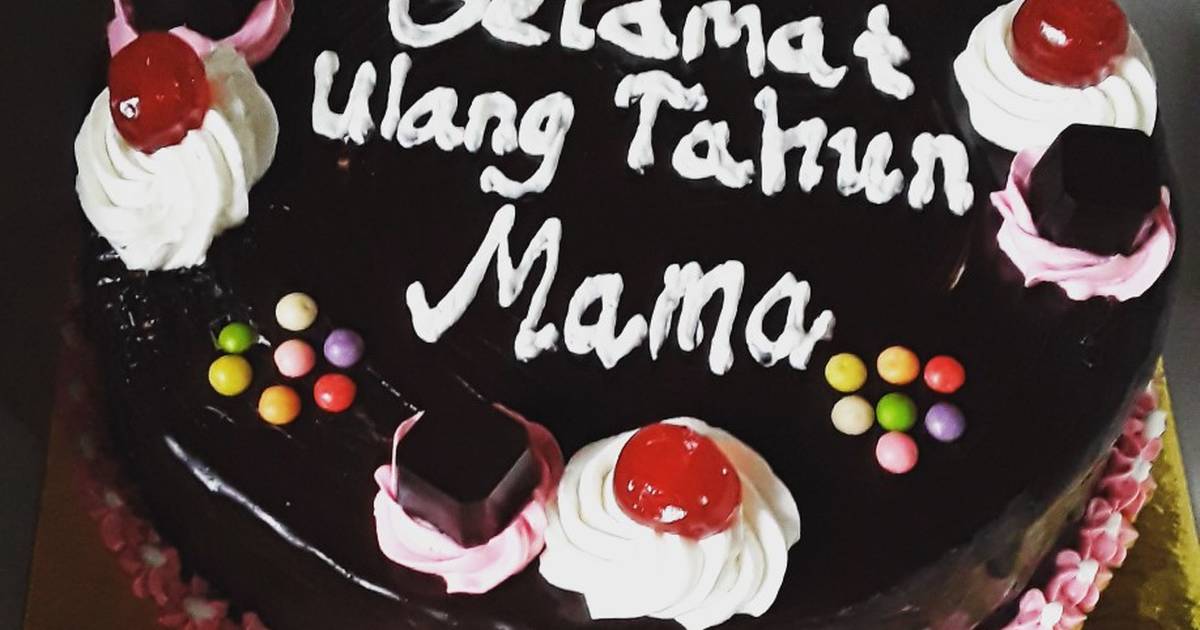 Detail Gambar Kue Ulang Tahun Bertuliskan Bunda Nomer 40