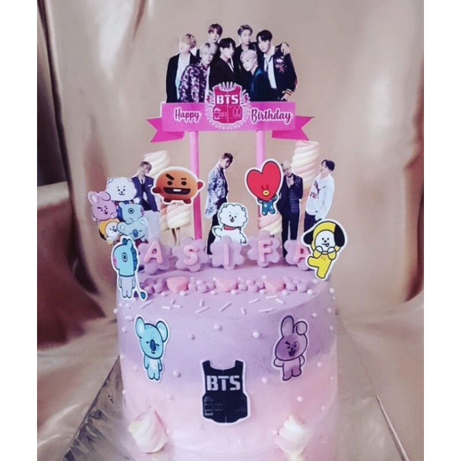 Detail Gambar Kue Ulang Tahun Bts Nomer 43