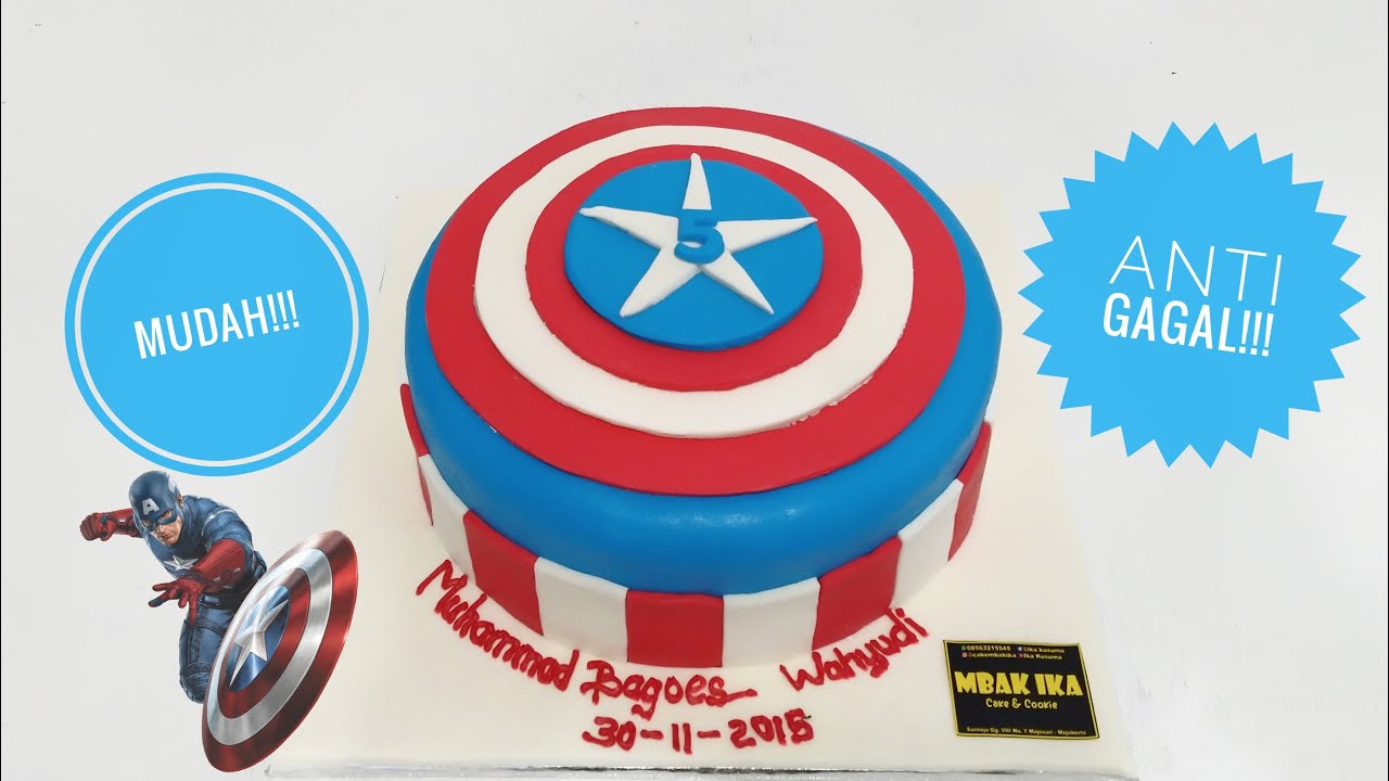 Detail Gambar Kue Ulang Tahun Captain America Nomer 17