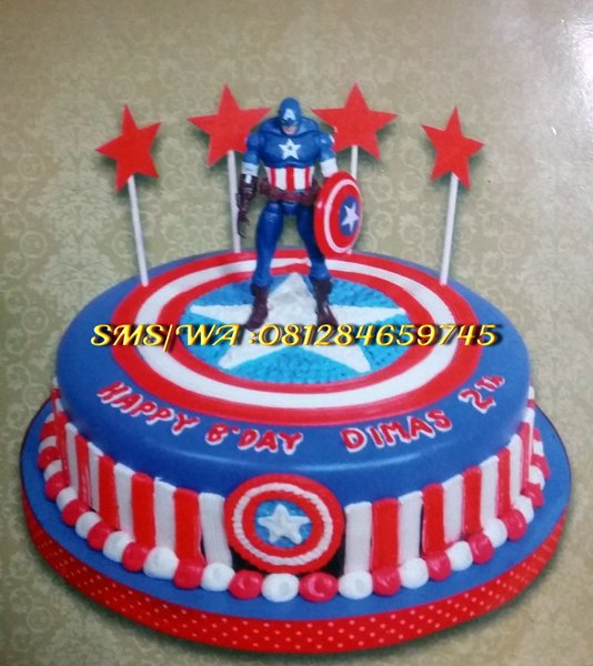 Detail Gambar Kue Ulang Tahun Captain America Nomer 39