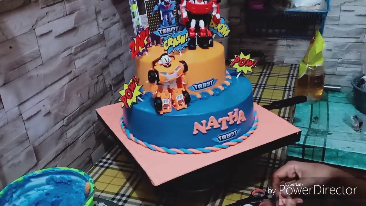 Detail Gambar Kue Ulang Tahun Karakter Robot Nomer 43