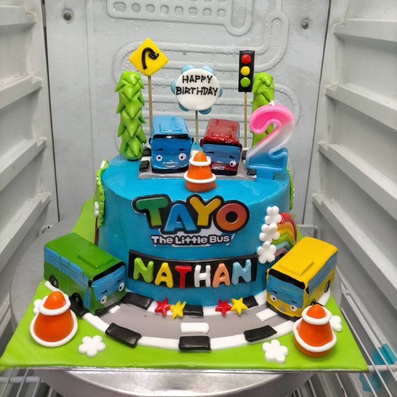 Detail Gambar Kue Ulang Tahun Karakter Tayo Nomer 18