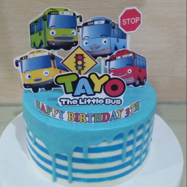 Detail Gambar Kue Ulang Tahun Karakter Tayo Nomer 3