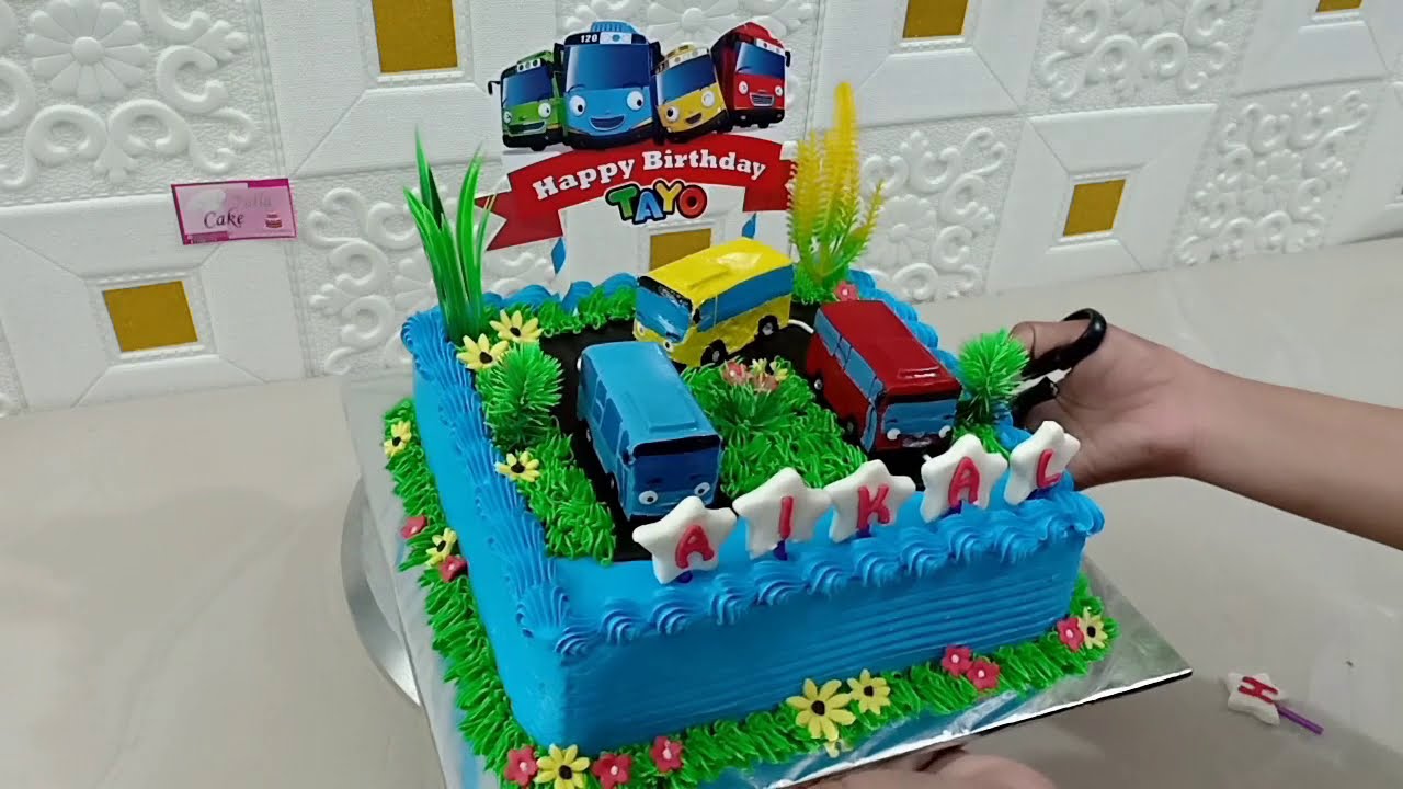 Detail Gambar Kue Ulang Tahun Karakter Tayo Nomer 10