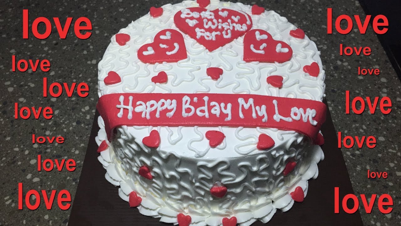 Detail Gambar Kue Ulang Tahun Love Nomer 32