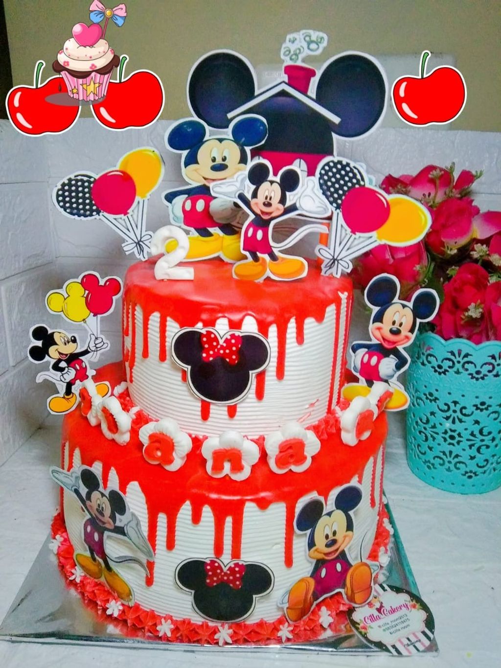 Detail Gambar Kue Ulang Tahun Mickey Mouse Nomer 35