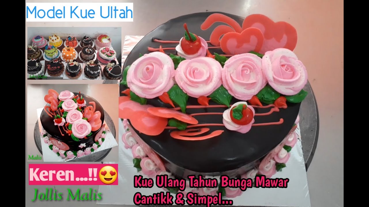 Detail Gambar Kue Ulang Tahun Motif Bunga Nomer 25