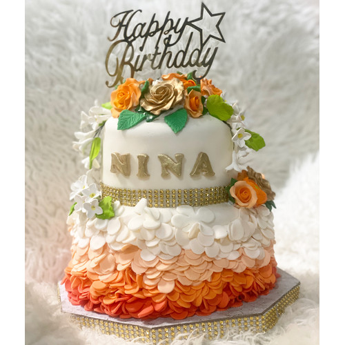 Detail Gambar Kue Ulang Tahun Motif Bunga Nomer 53