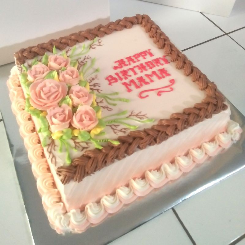 Detail Gambar Kue Ulang Tahun Motif Bunga Nomer 8