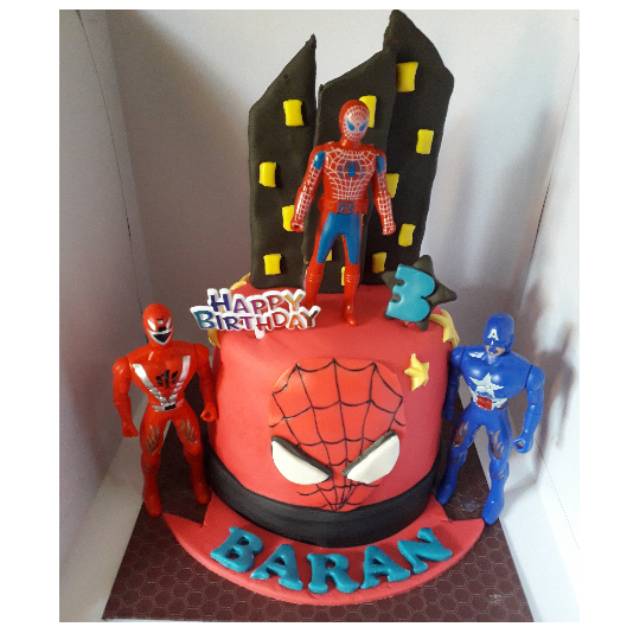 Detail Gambar Kue Ulang Tahun Spiderman Nomer 11