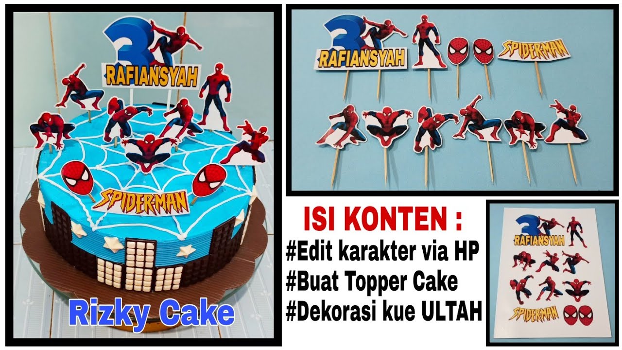 Detail Gambar Kue Ulang Tahun Spiderman Nomer 37