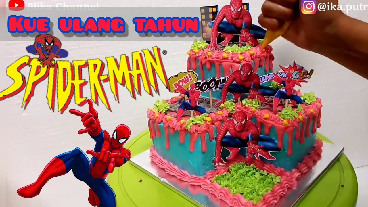 Detail Gambar Kue Ulang Tahun Spiderman Nomer 41