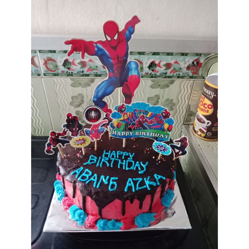 Detail Gambar Kue Ulang Tahun Spiderman Nomer 44