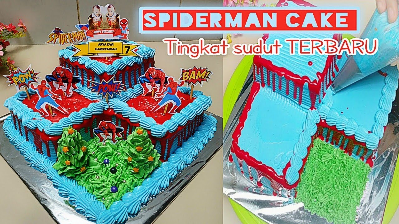 Detail Gambar Kue Ulang Tahun Spiderman Nomer 50