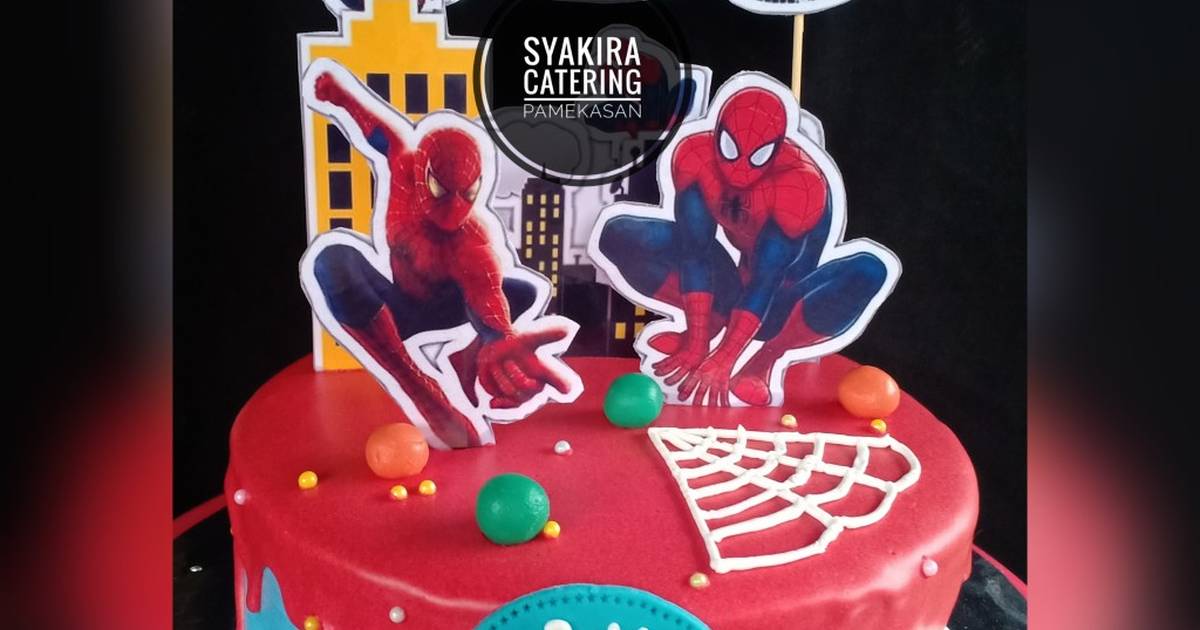 Detail Gambar Kue Ulang Tahun Spiderman Nomer 55