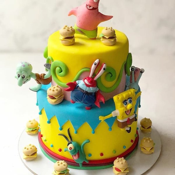 Detail Gambar Kue Ulang Tahun Spongebob Nomer 52