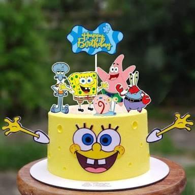 Detail Gambar Kue Ulang Tahun Spongebob Squarepants Nomer 15