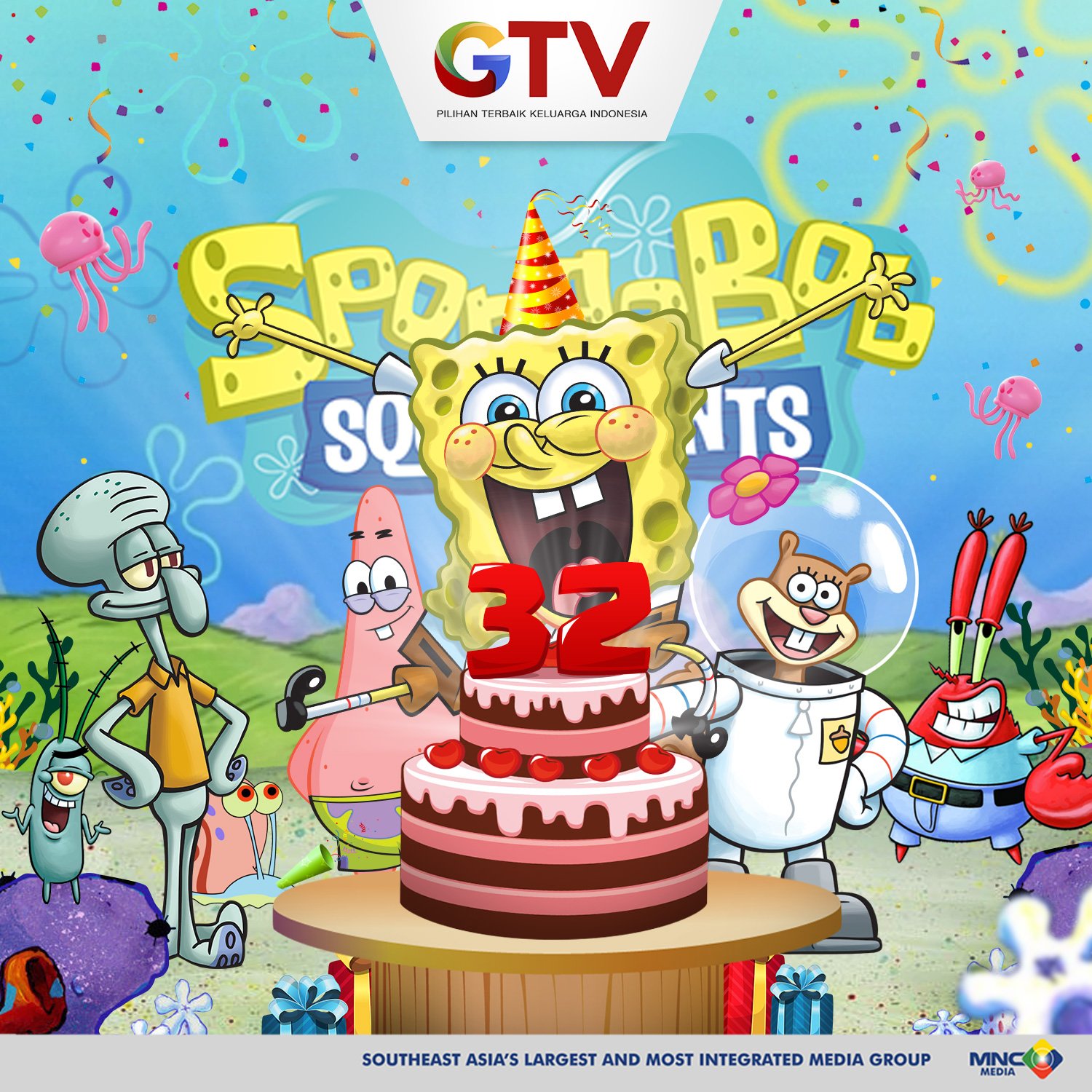 Detail Gambar Kue Ulang Tahun Spongebob Squarepants Nomer 38