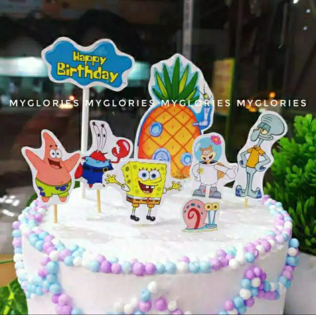 Detail Gambar Kue Ulang Tahun Spongebob Squarepants Nomer 39