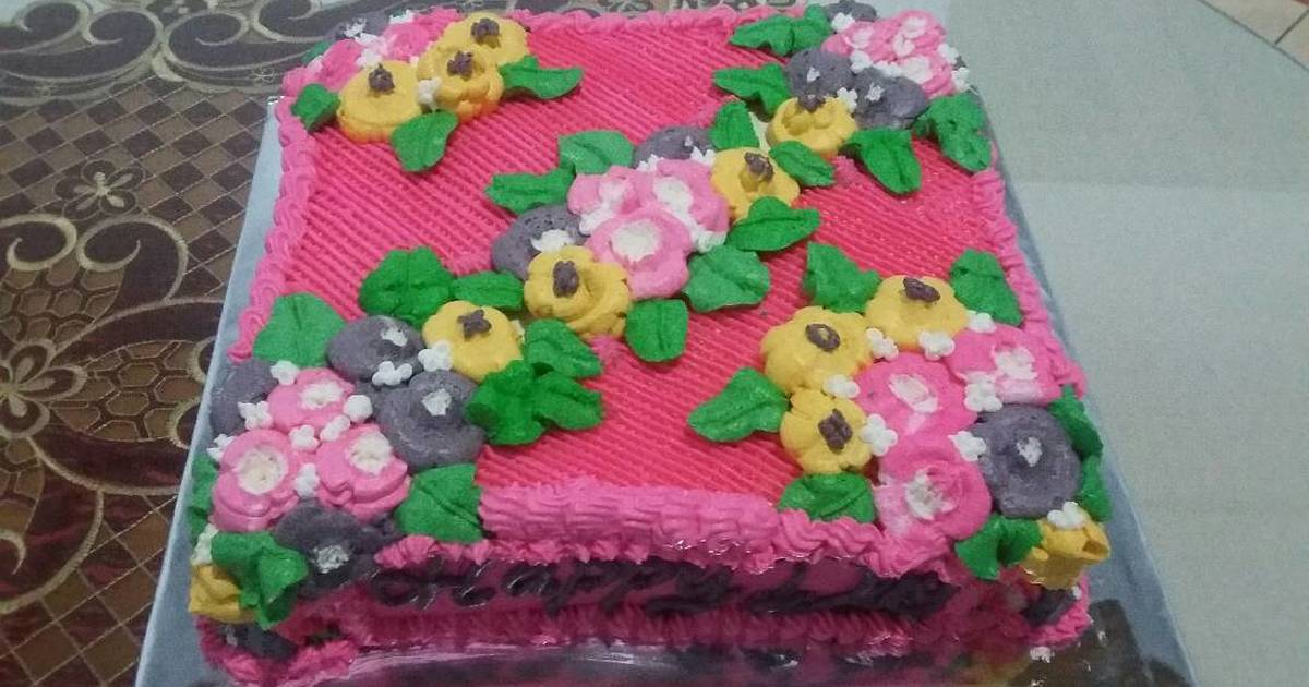 Detail Gambar Kue Ultah Bunga Nomer 16