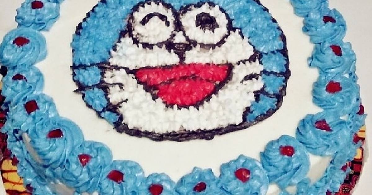 Detail Gambar Kue Ultah Doraemon Nomer 21