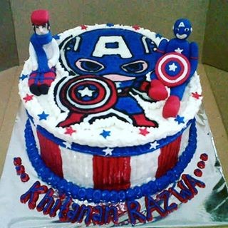 Detail Gambar Kue Ultah Kapten Amerika Nomer 5