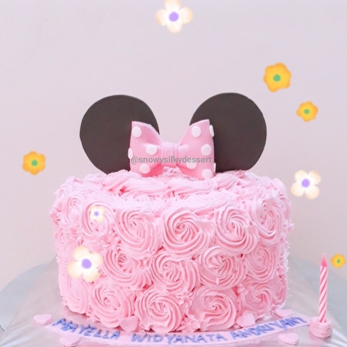 Detail Gambar Kue Ultah Minnie Mouse Nomer 11