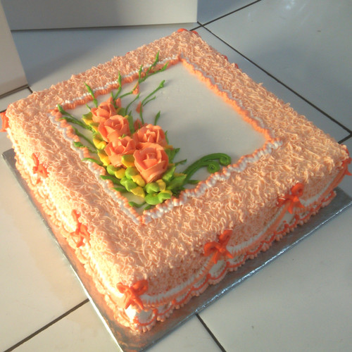 Detail Gambar Kue Ultah Motif Bunga Nomer 19