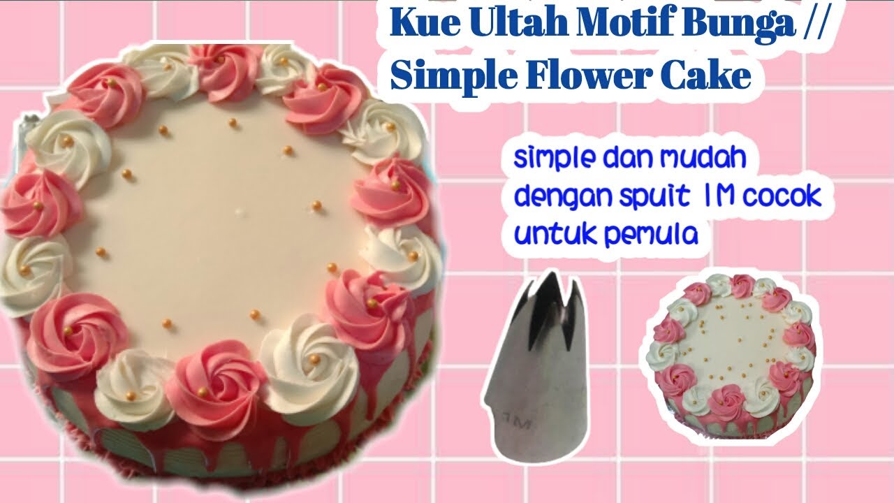 Detail Gambar Kue Ultah Motif Bunga Nomer 30