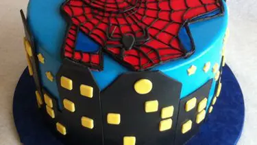 Detail Gambar Kue Ultah Spiderman Kotak Nomer 28