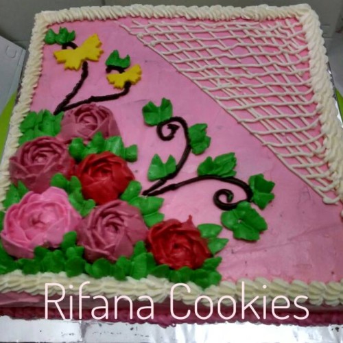 Detail Gambar Kue Ultah Tema Bunga Nomer 39