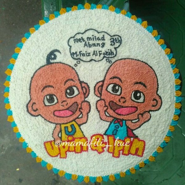 Detail Gambar Kue Ultah Upin Ipin Nomer 17