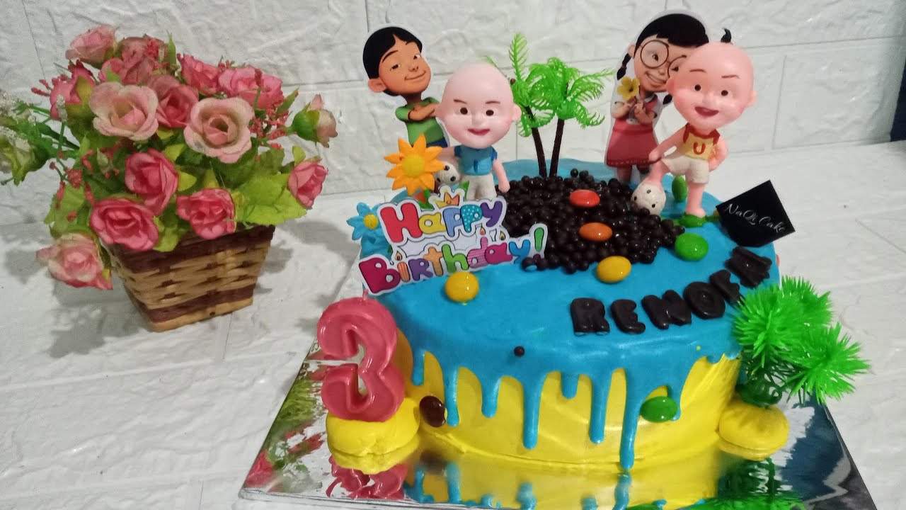 Detail Gambar Kue Ultah Upin Ipin Nomer 21