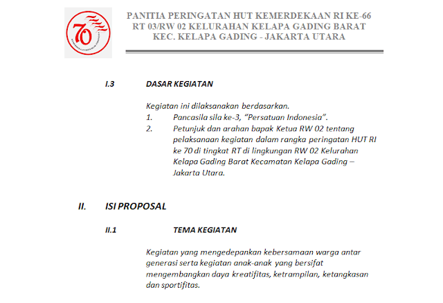 Detail Contoh Proposal Kegiatan Singkat Nomer 41