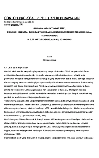 Detail Contoh Proposal Keperawatan Nomer 24